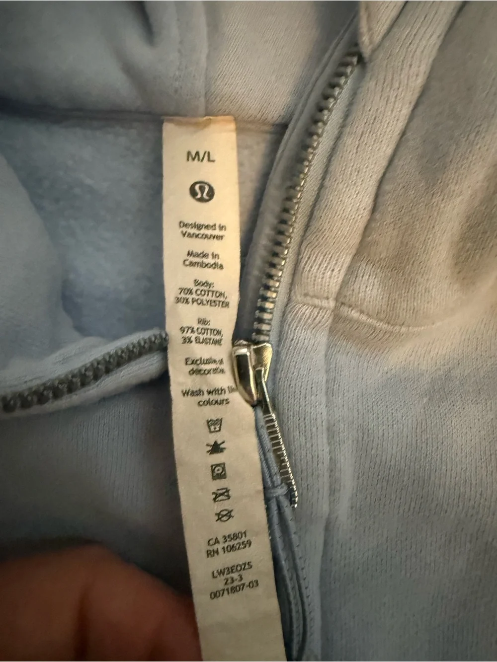 Lululemon Scuba Oversized Full Zip Like New size M/L
